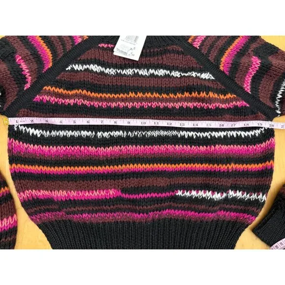 Mother The Bell-Sleeve Jumper Crop in Light Trails NWT Small $325 - Picture 8 of 11